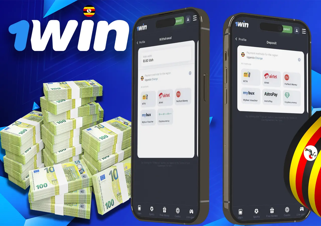 Making Deposits and Withdrawals at 1Win in Uganda