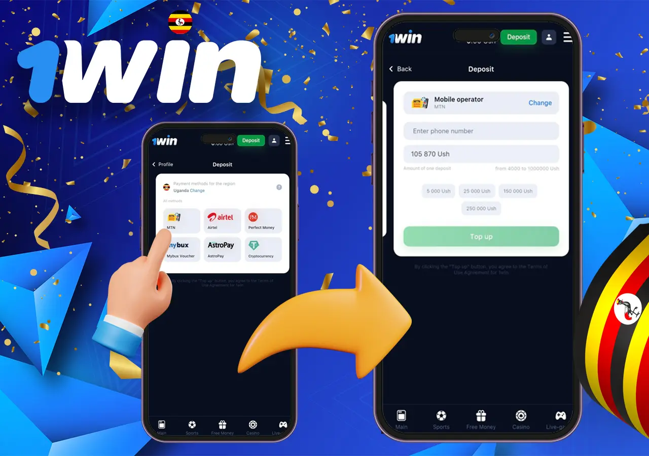 Step-by-step guide for depositing money into your 1Win account