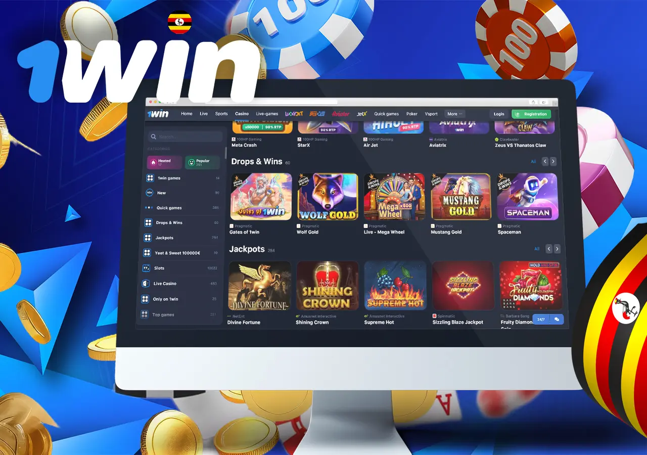 An extensive variety of games is available at 1Win Casino.