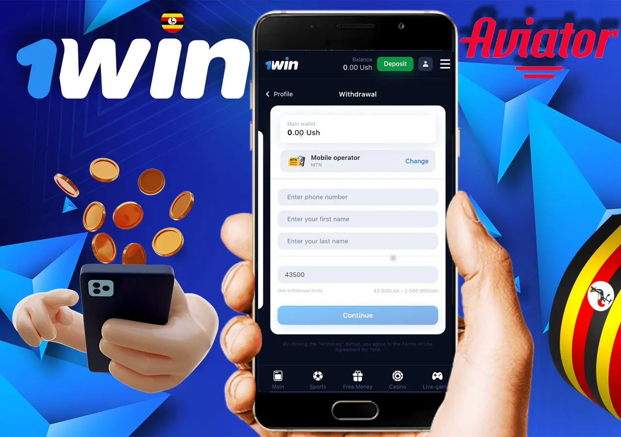 Withdrawing your winnings from the 1Win platform.