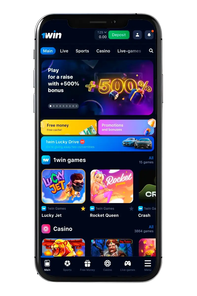 Snapshots showcasing the bookmaker's mobile application